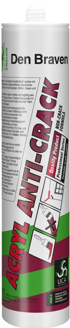 Zwaluw Acryl Anti-Crack 310 ml Wit Zwaluw Acryl Anti-Crack 310 ml Wit