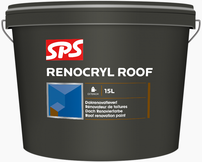 Sps Renocryl Roof Dakrenovatieverf 15l Zwart
