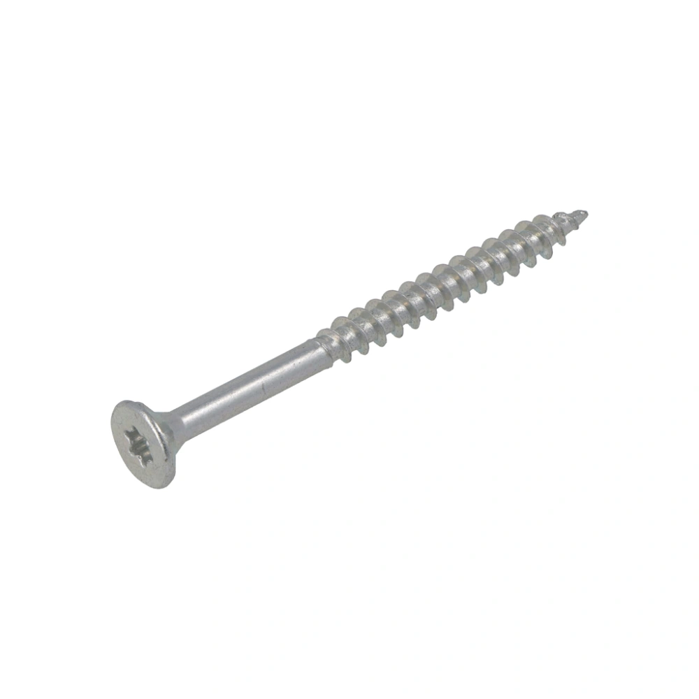 Spaanplaatschroef 4.5X60/35 Verzinkt TX-25 Platkop Hoenderdaal (200)
