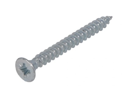 Spaanplaatschroef 4.0X40 Verzinkt TX-20 Platkop+snijp. (200x) Proftec