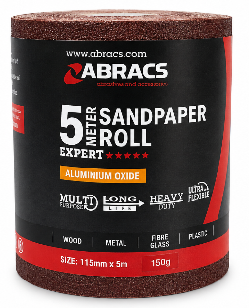 Abracs Sandpaper roll 115mm x 5m P060