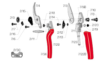 Felco 7 Snoeischaar met Rolhandvat