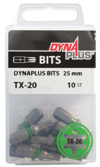 Dynaplus Schroefbit 25MM TX-10 Roze (10)
