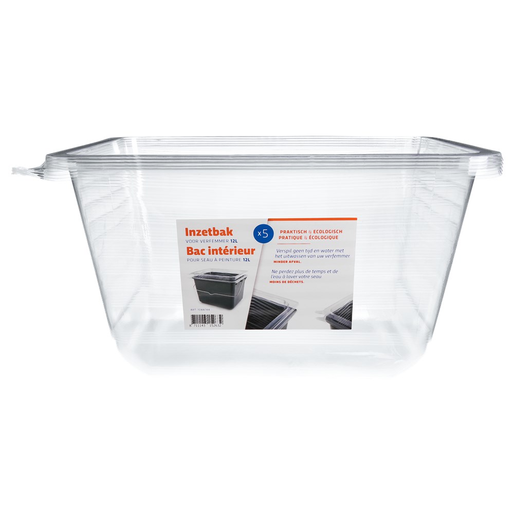 Inzet/Binnenemmer 8 liter set (5 stuks)