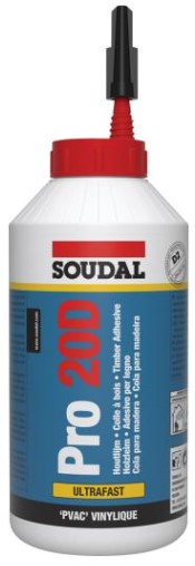 Soudal Pro 20D Supersnelle Houtlijm 750g