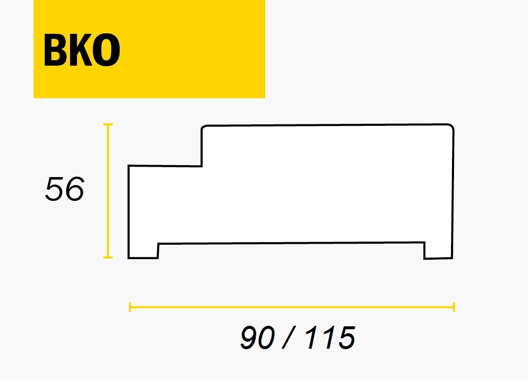 Binnendeurkozijn Vuren Opdek 56x90-2315mm Wit gegrond