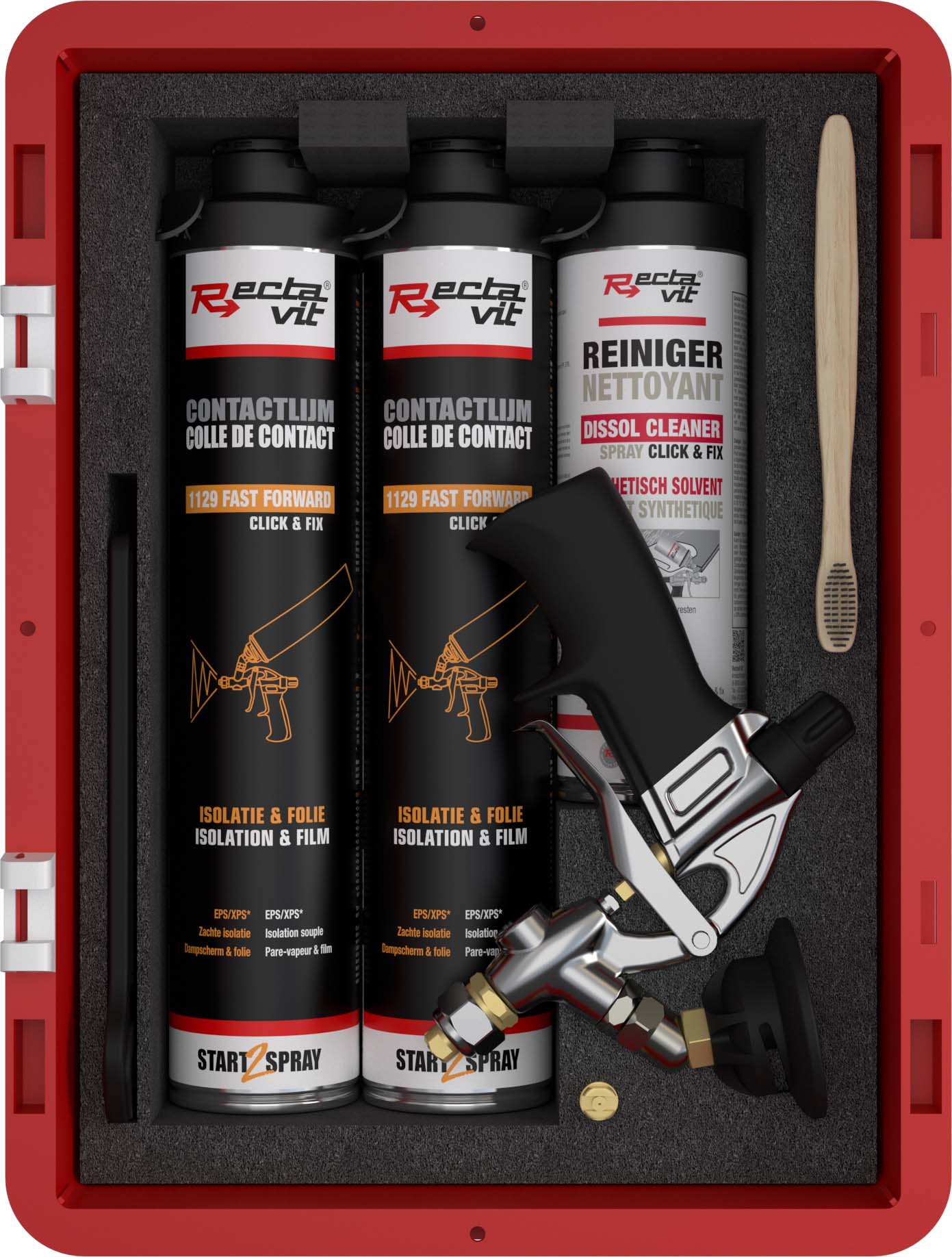 Rectavit 1129 Fast Forward Spray Gun Set Click & Fix