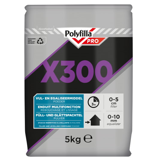 PolyFilla Pro X300 Vul- en Egaliseermiddel 5 kg