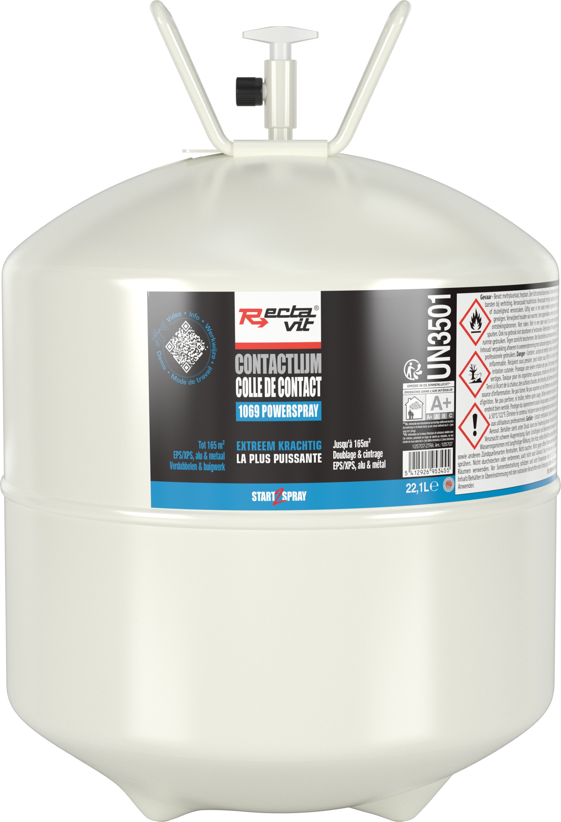 Rectavit 1069 Powerspray 22,1l Transparant