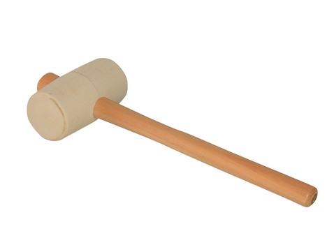 Super Prof Rubber Hammer Flat Ø65 mm White