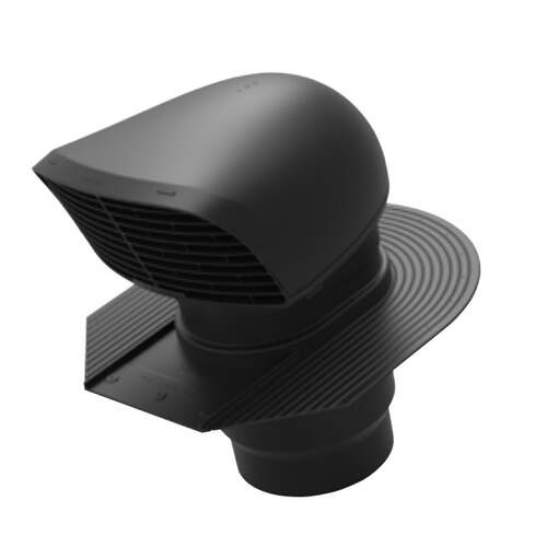 Renson design dakdoorvoer XL zwart Ø180/200 - voor leien dak